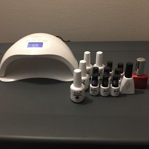 Sun 5 plus UV Lamp include 14 Gel Nail Polishes